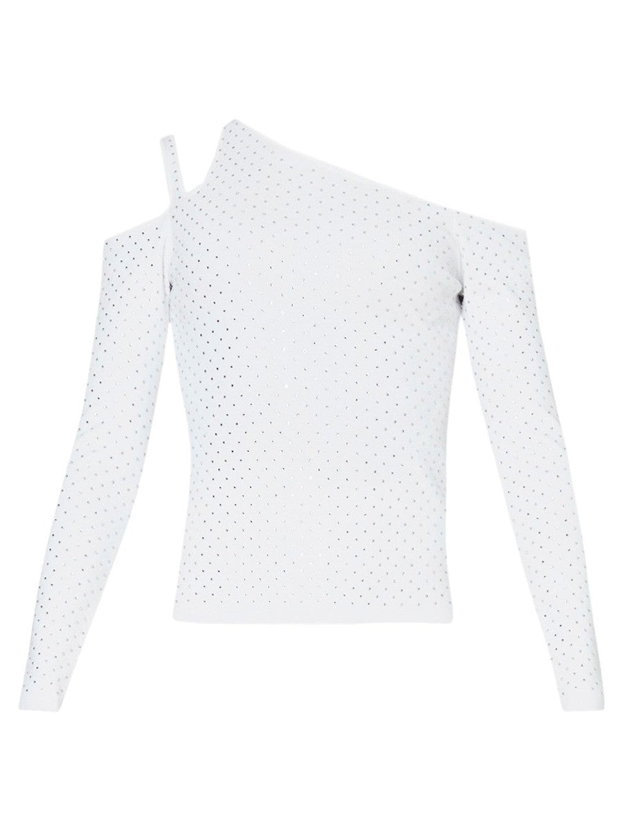 Maglia con strass e cut out-Liu-Jo-Maglieria-Vittorio Citro Boutique