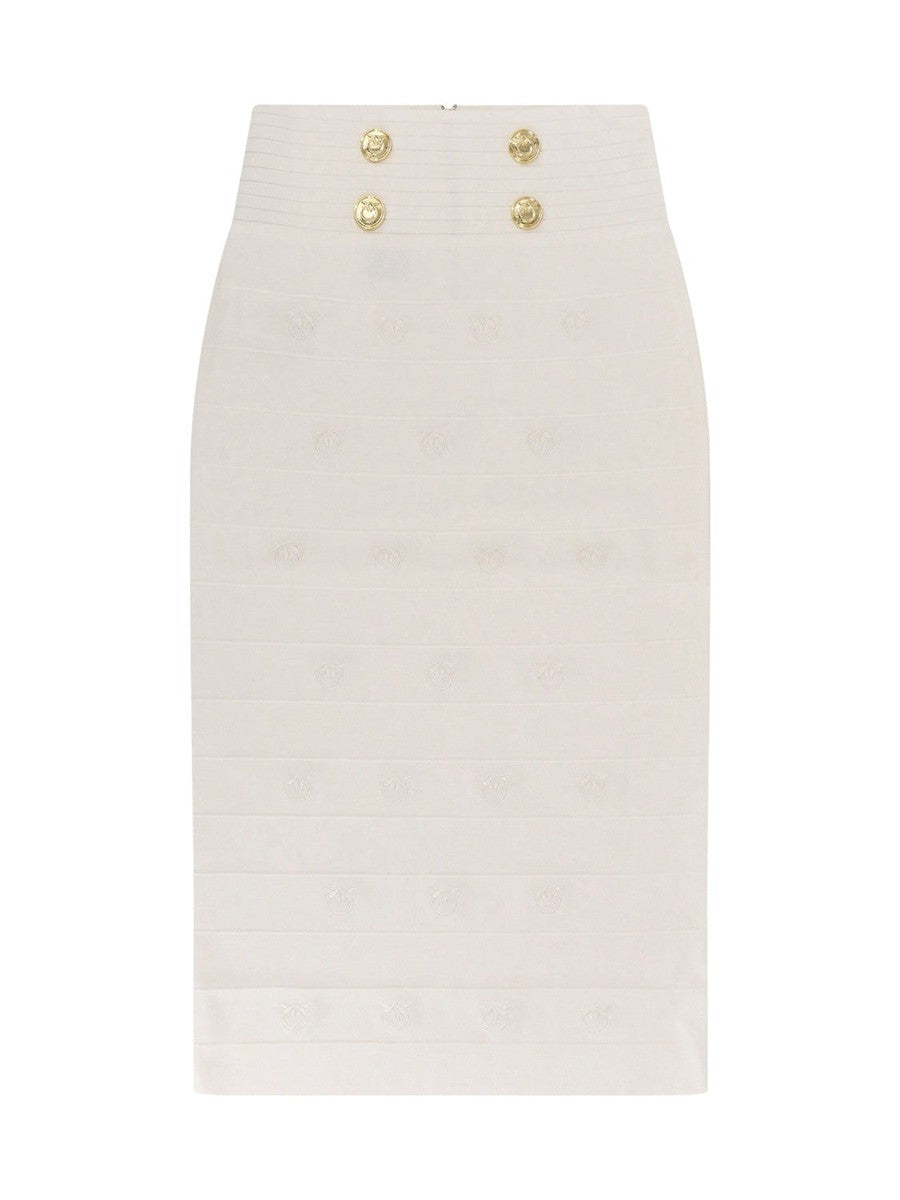 Gonna Longuette Jacquard Love Birds Stapelia-Pinko-Gonne-Vittorio Citro Boutique