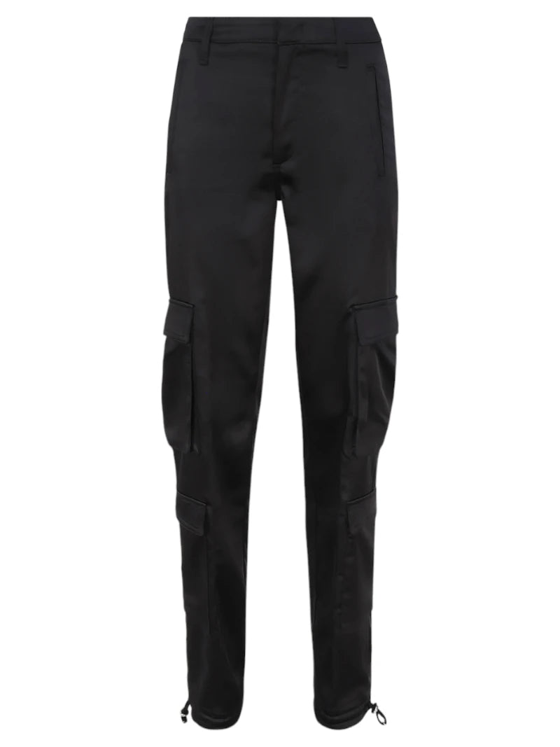 Pantaloni cargo in raso Tori-Pantaloni-Dondup-Vittorio Citro Boutique