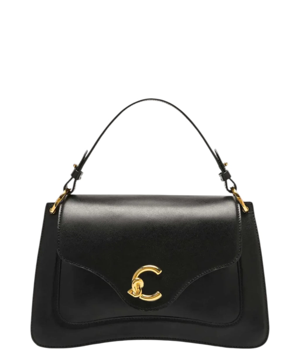 Coccinelle C-Me Medium Smooth Leather Bag with Shoulder Strap