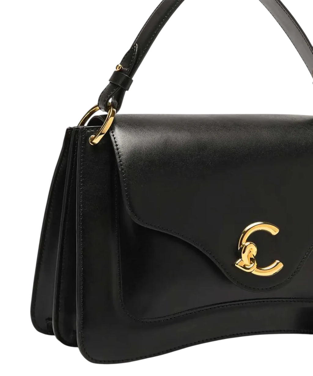 Coccinelle C-Me Medium Smooth Leather Bag with Shoulder Strap