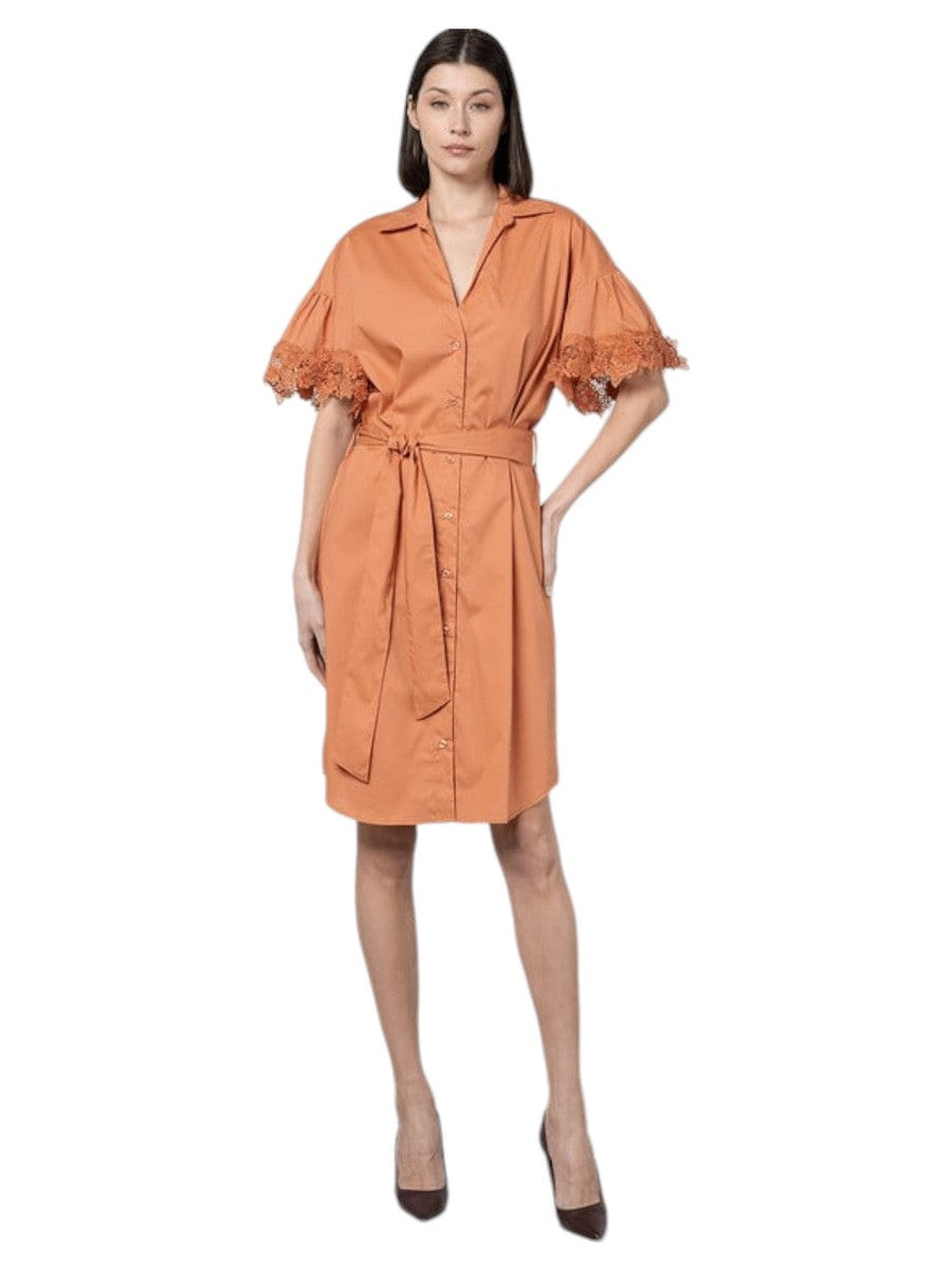 Abito Chemisier con Pizzo-Twinset-Abiti-Vittorio Citro Boutique