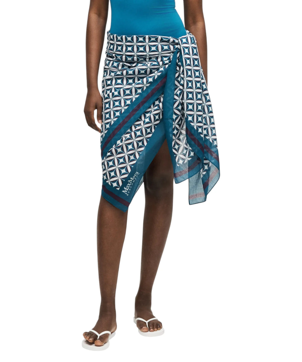 MAX MARA Cotton Summer Pareo Scarf