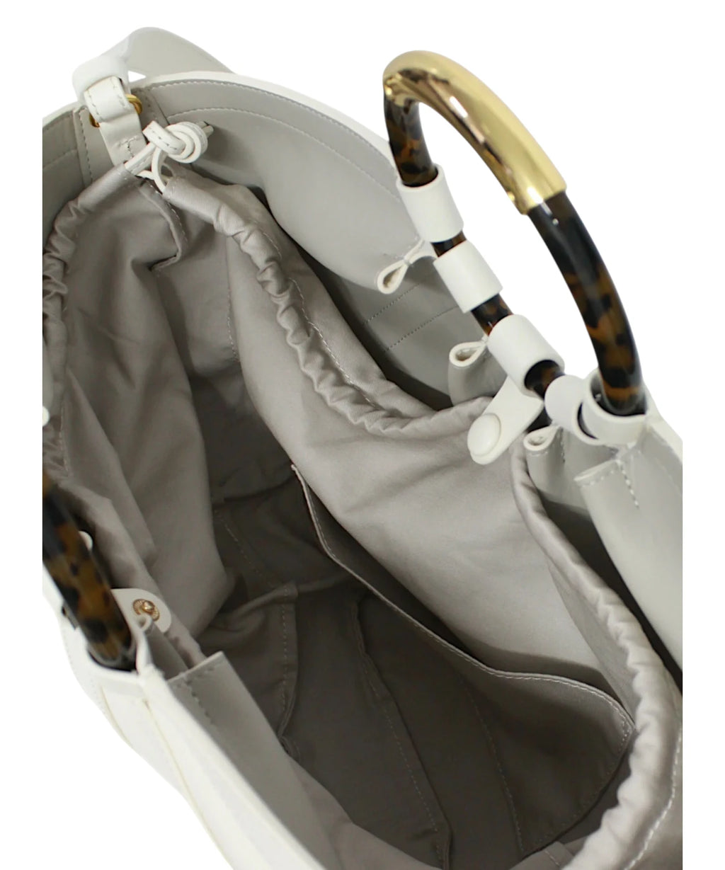 Coccinelle Shell Big handbag with rigid handle and shoulder strap