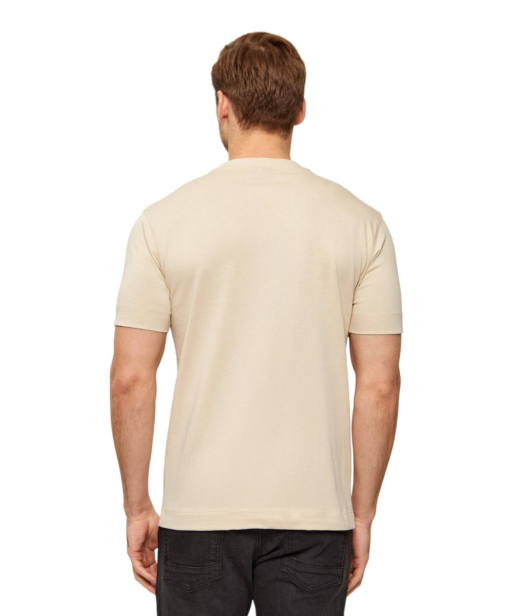 Slim fit tričko s reliéfním logem na prsou Emporio Armani