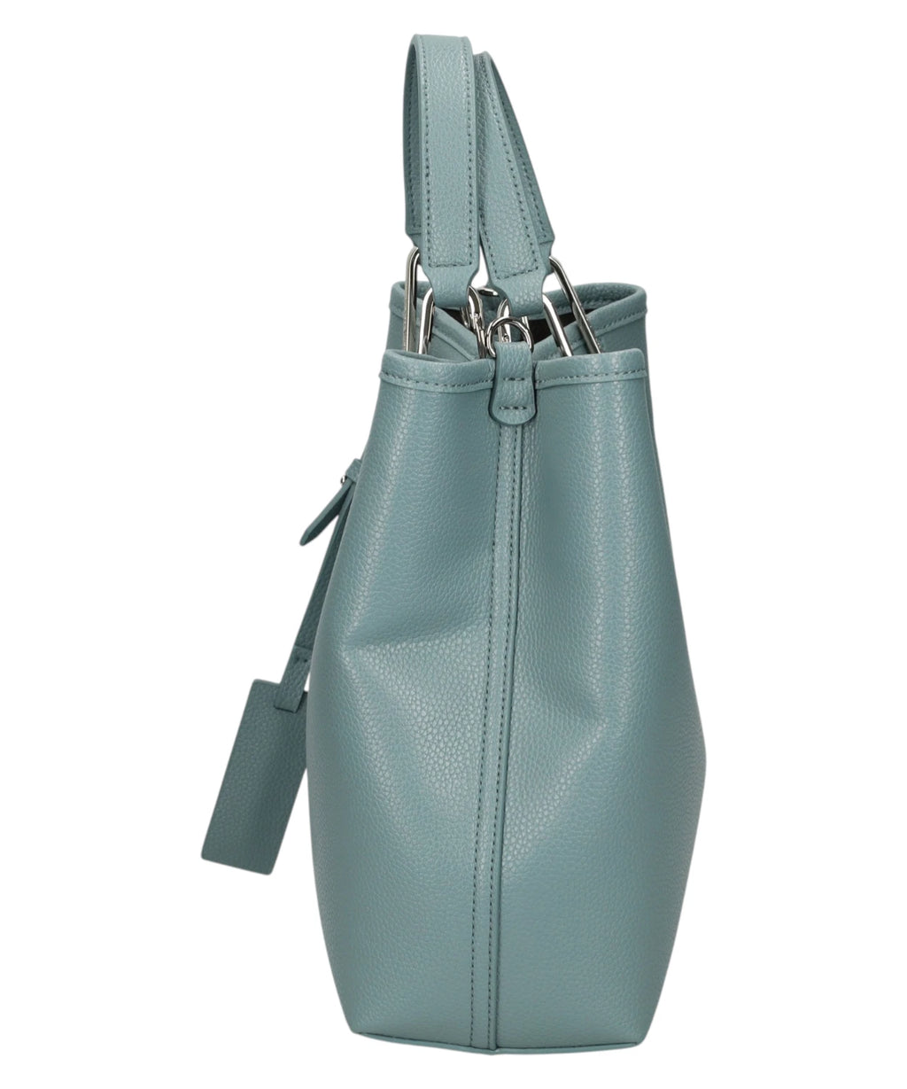 Emporio Armani Leather Tote Bag with Double Handles