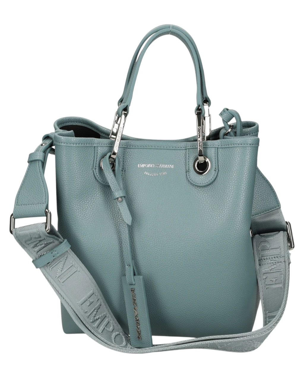 Emporio Armani Leather Tote Bag with Double Handles