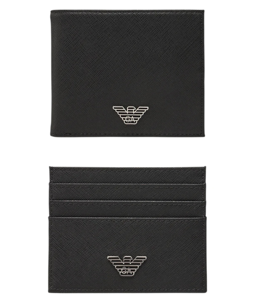 Set Cartera y Porta Tarjetas Hombre Emporio Armani