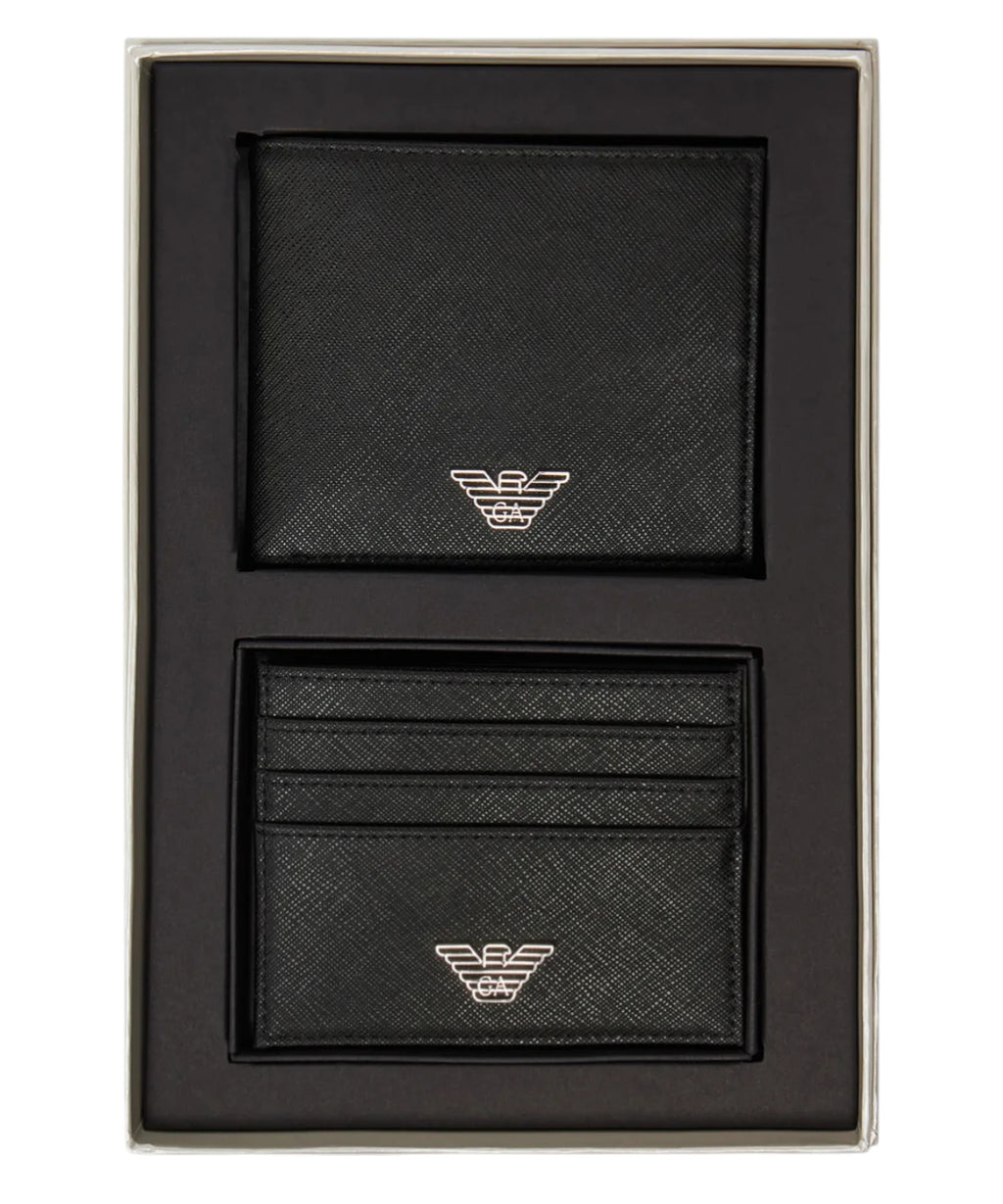 Set Cartera y Porta Tarjetas Hombre Emporio Armani