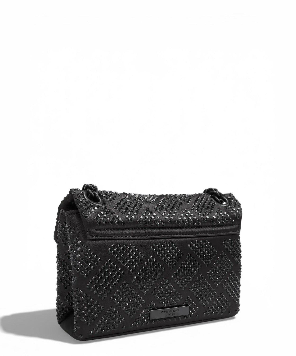 Kurt Geiger Mini Kensington Bag in Tessuto con Cristalli