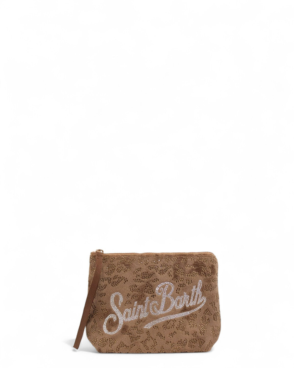 Pochette Aline Strass Leopard con logo-Mc2 Saint Barth-Pochette-Vittorio Citro Boutique