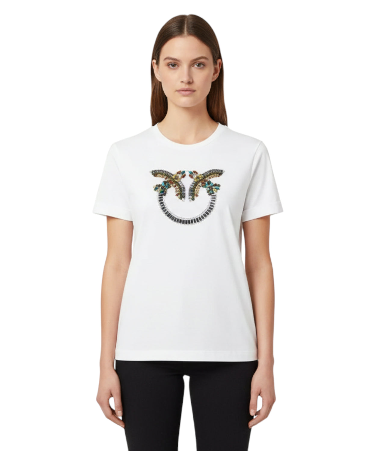 T-shirt Pinko Quentin con Applicazioni