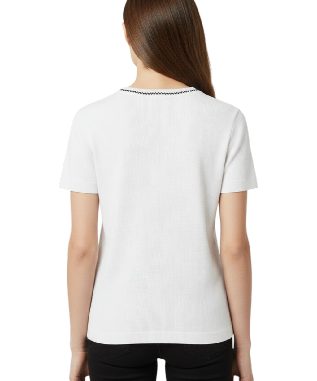 PINKO Brugherio T-shirt with embroidered Love Birds logo
