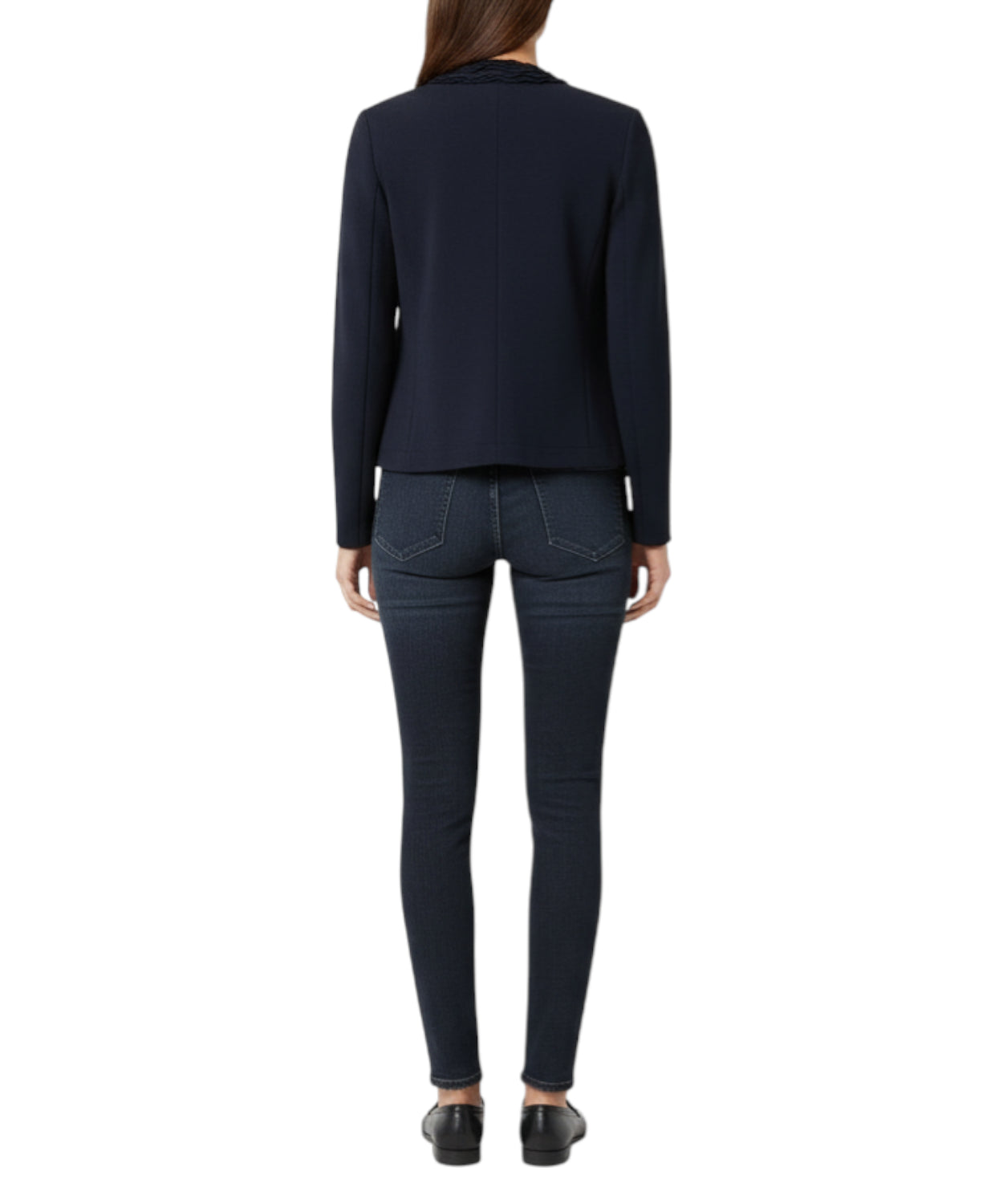 Giacca Sfiancata in Twill Lavato di Emporio Armani