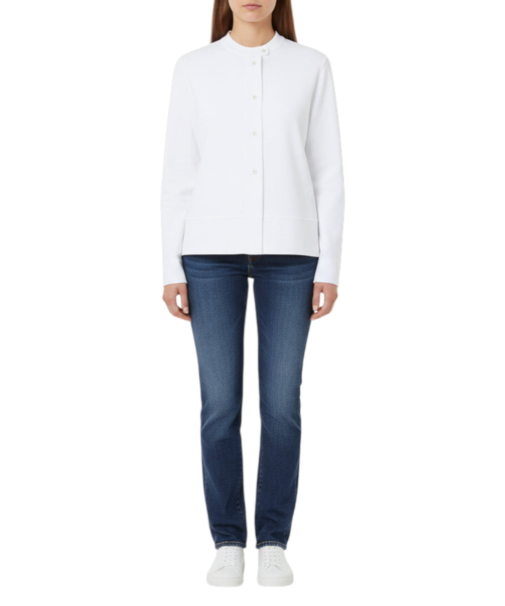 Camisa de popelina de algodón Emporio Armani