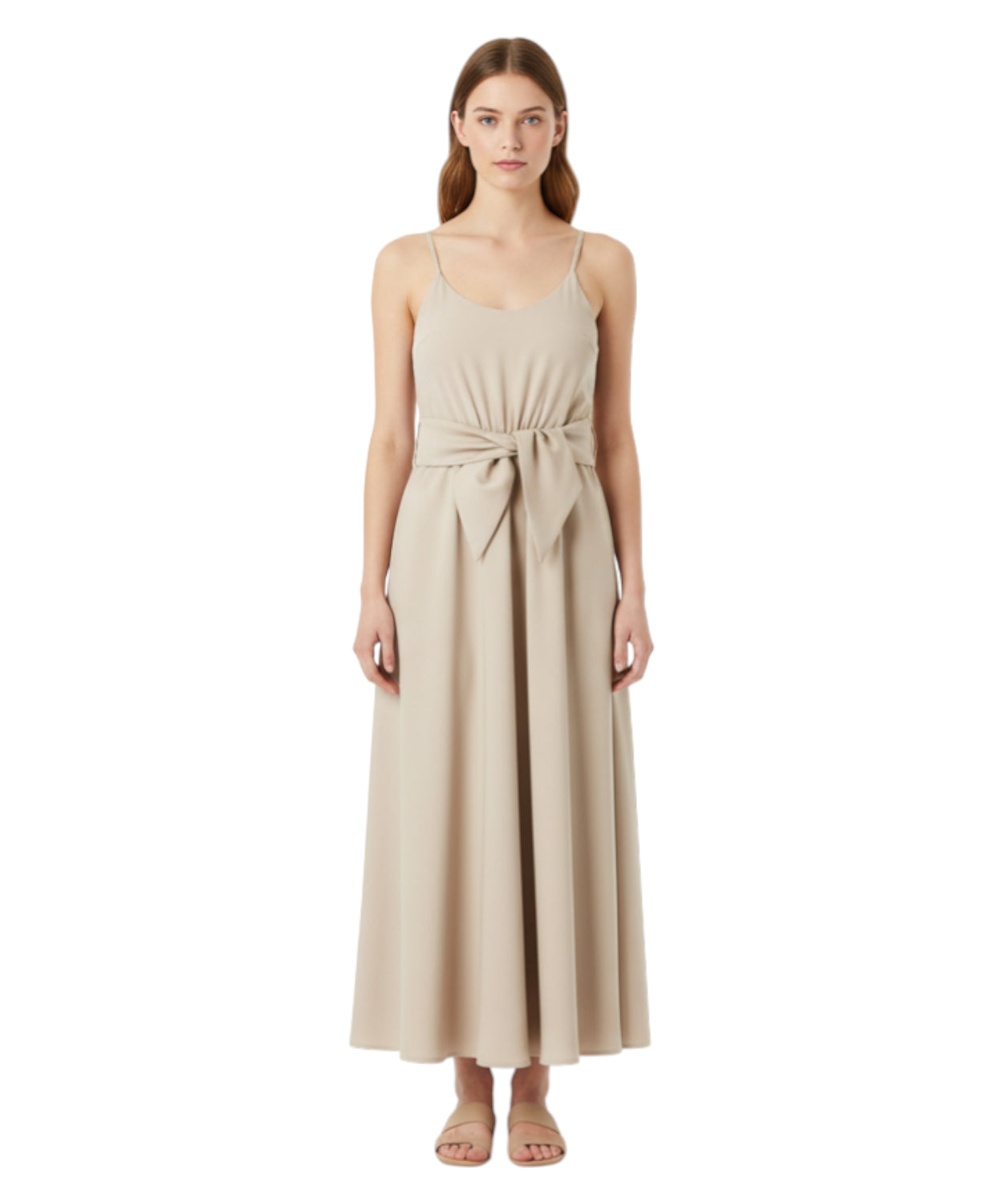 Emporio Armani Abito Lungo Donna con Nodo