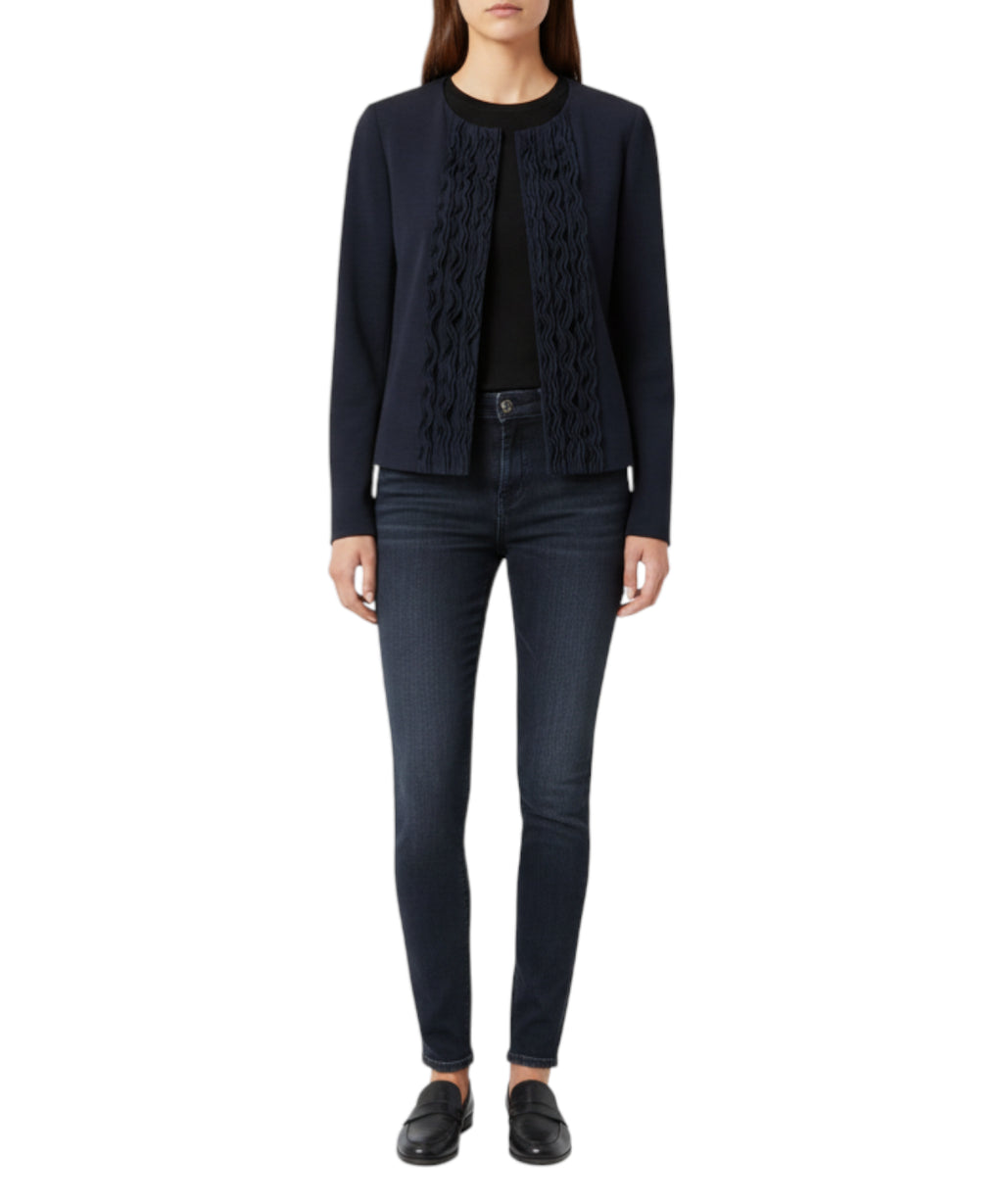 Emporio Armani Washed Twill Fitted Jacket