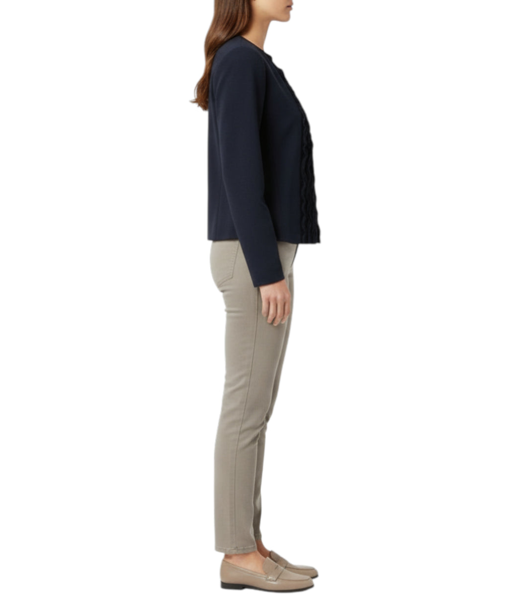 Emporio Armani Washed Twill Fitted Jacket