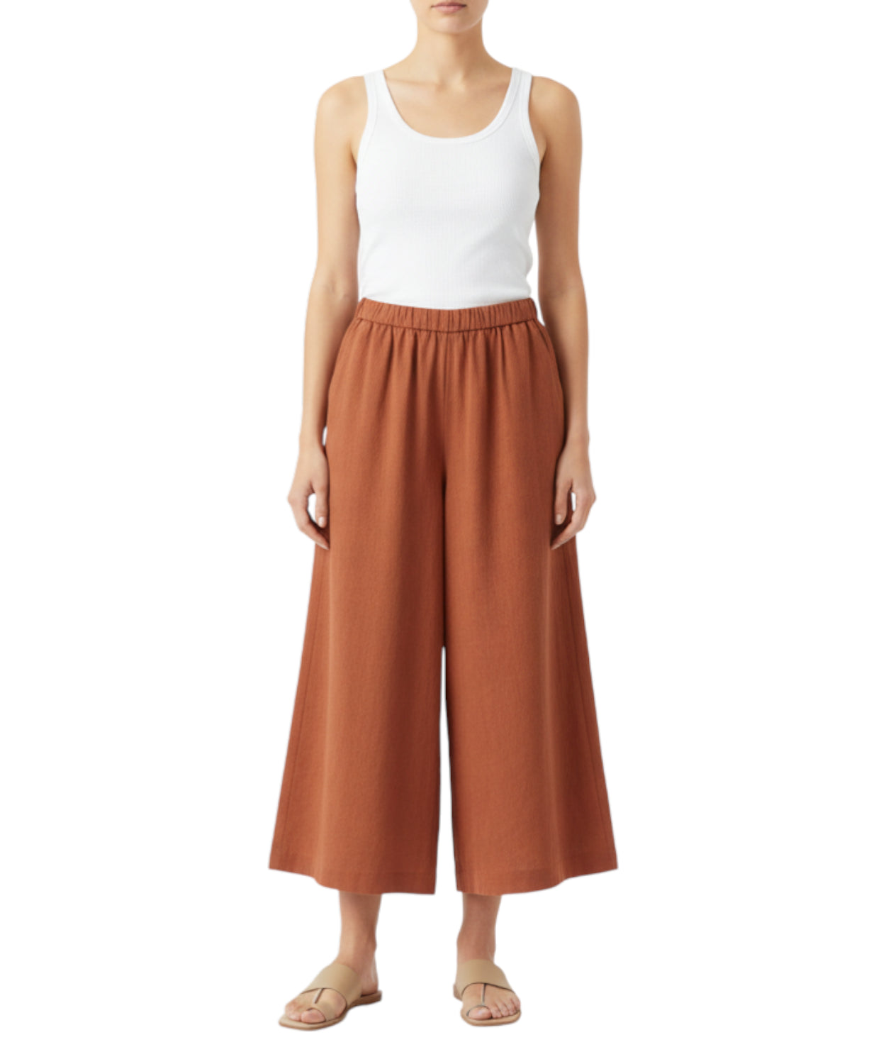 Pantaloni in lino CANNETI MM by Max Mara