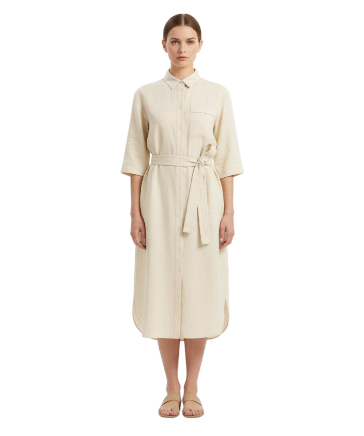 Abito Camicia TABELLA in Lino di MM by Max Mara