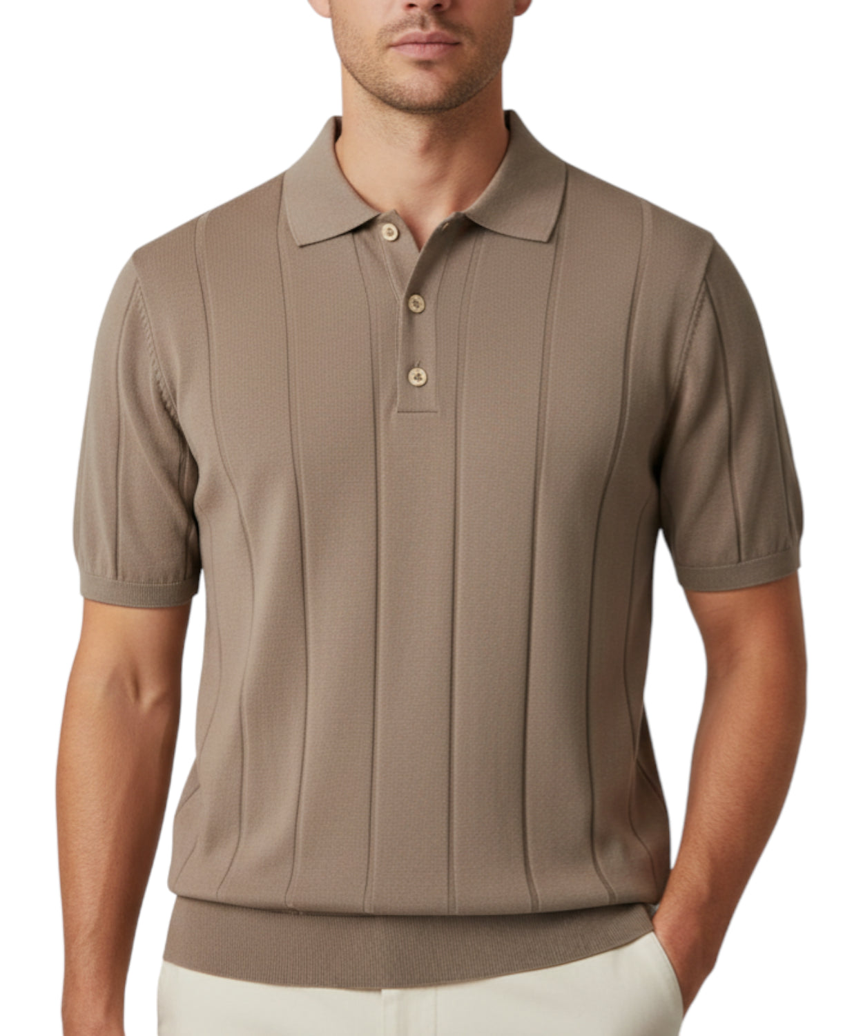 Polo Uomo in Cotone Crepe Costa Piatta