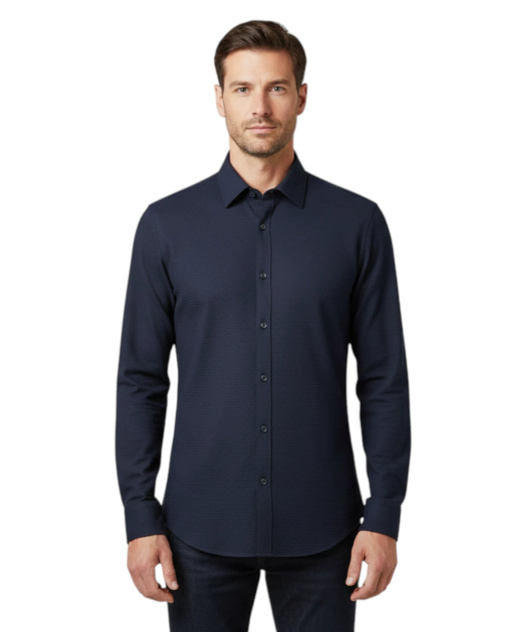 Men's Ingram Shirt in Stretch Piqué