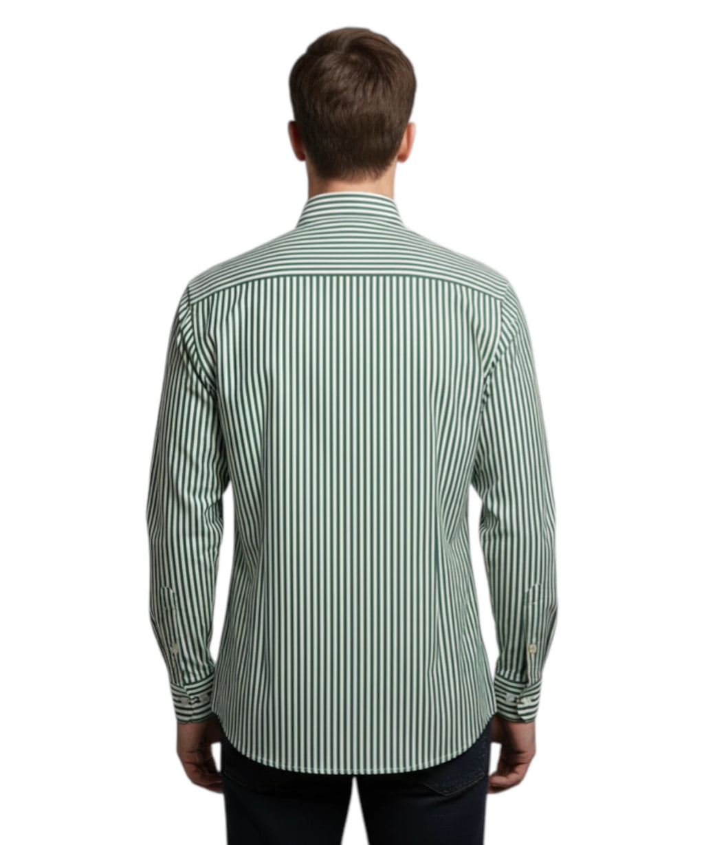 Ingram Men's Striped Stretch Slim Fit Shirt