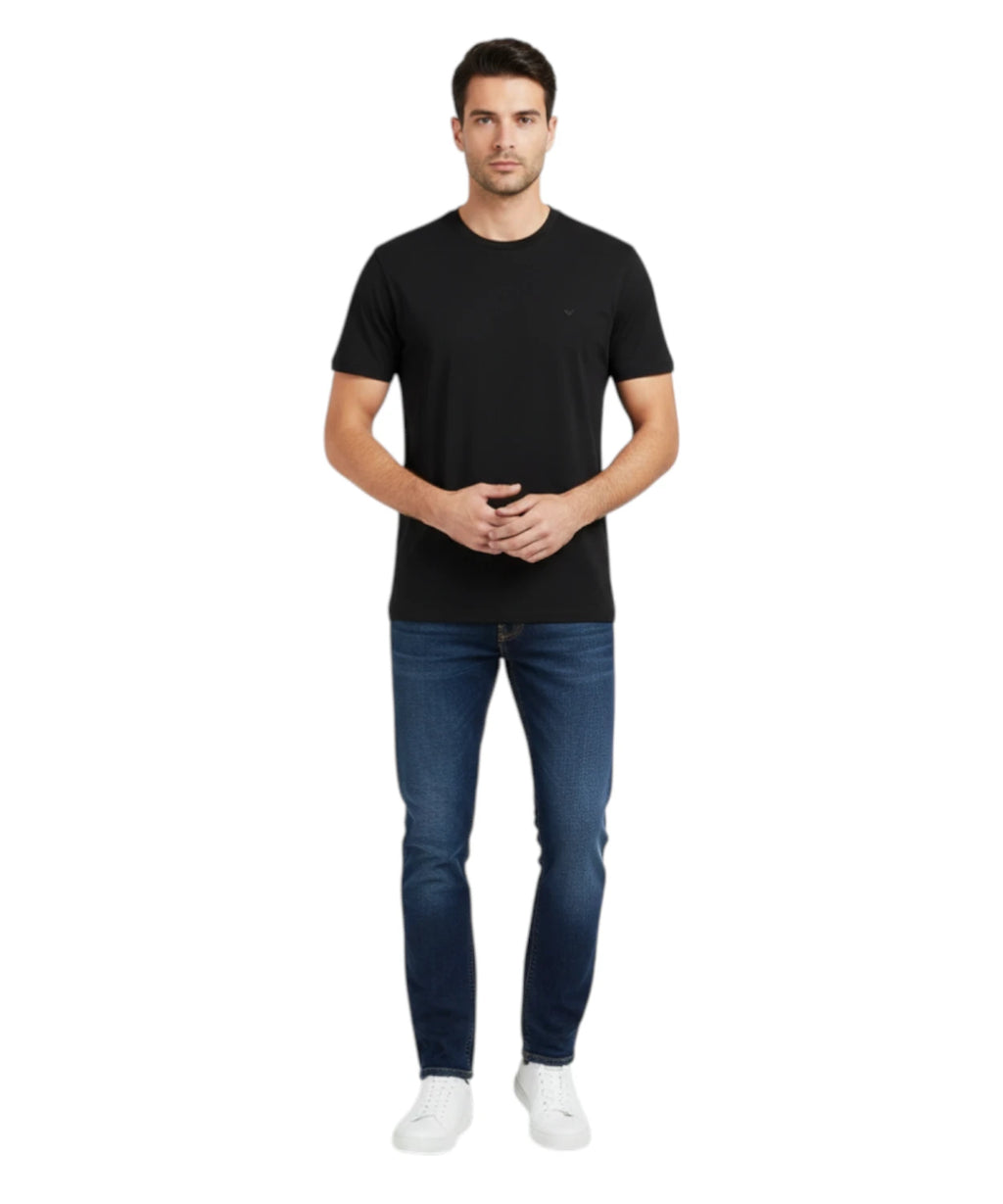 Emporio Armani slim fit T-shirt with embroidered logo