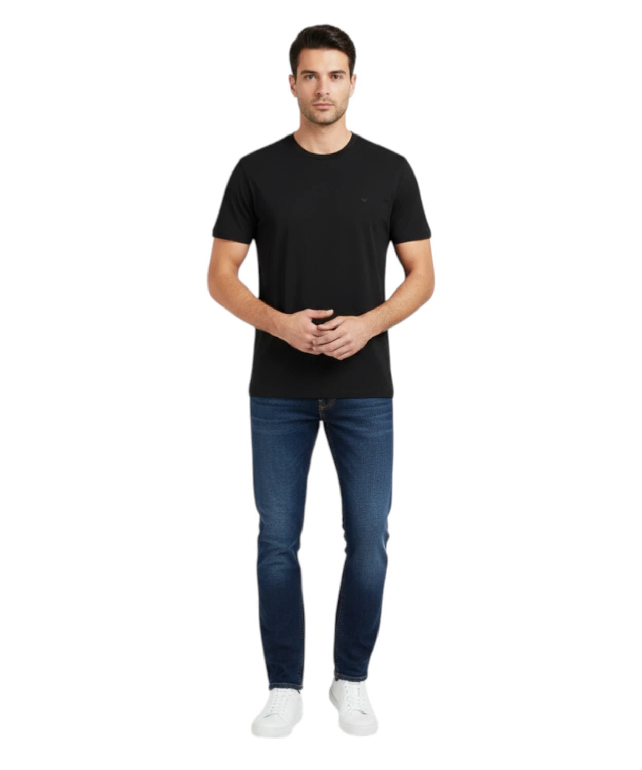 Emporio Armani slim fit T-shirt with embroidered logo