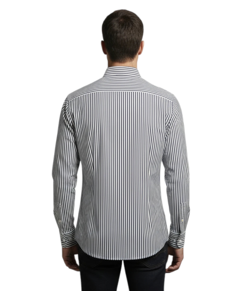 Men's Ingram Striped Stretch Slim Fit Shirt