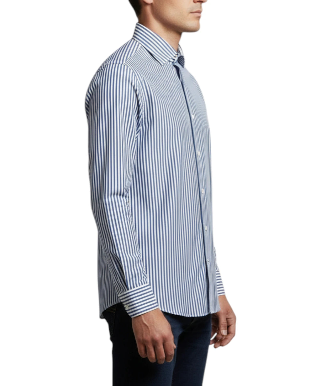 Ingram Men's Striped Stretch Slim Fit Shirt