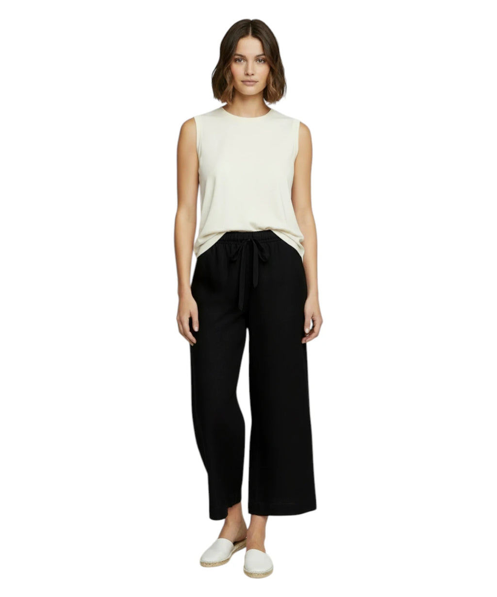 Marella Linen Trousers with Drawstring