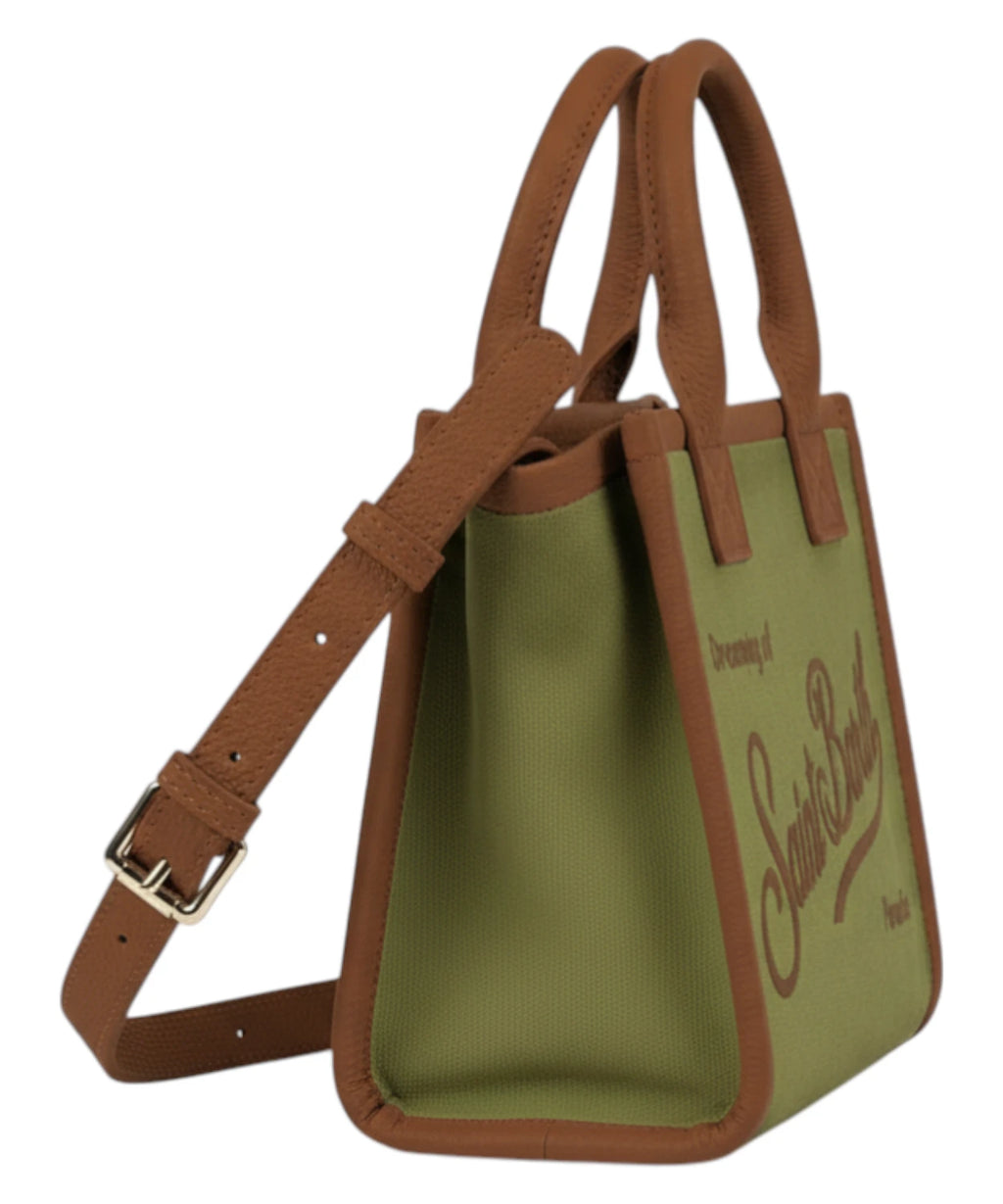 MC2 Saint Barth Mini Canvas Bag with Shoulder Strap