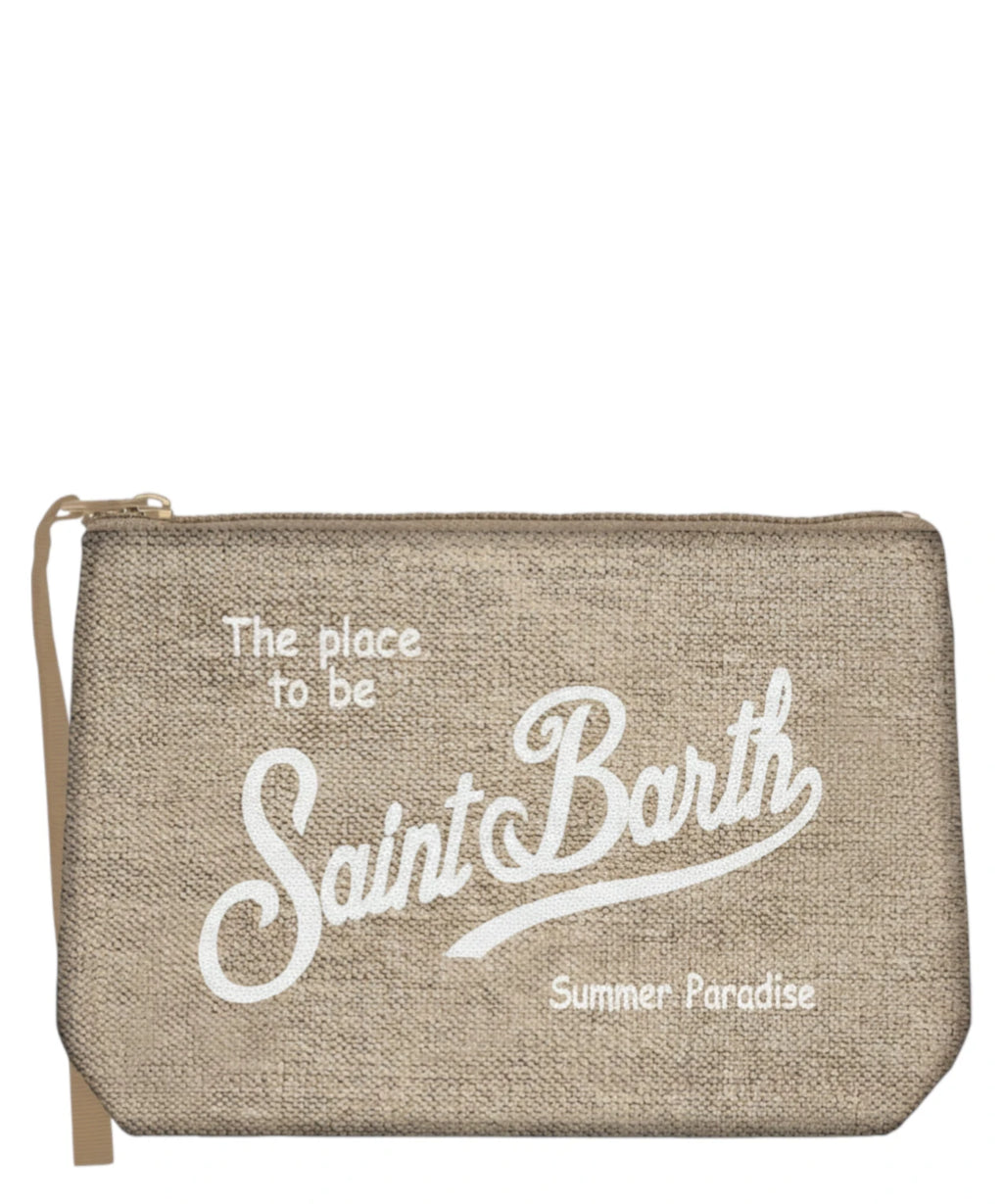 Aline MC2 Saint Barth Linen Pouch