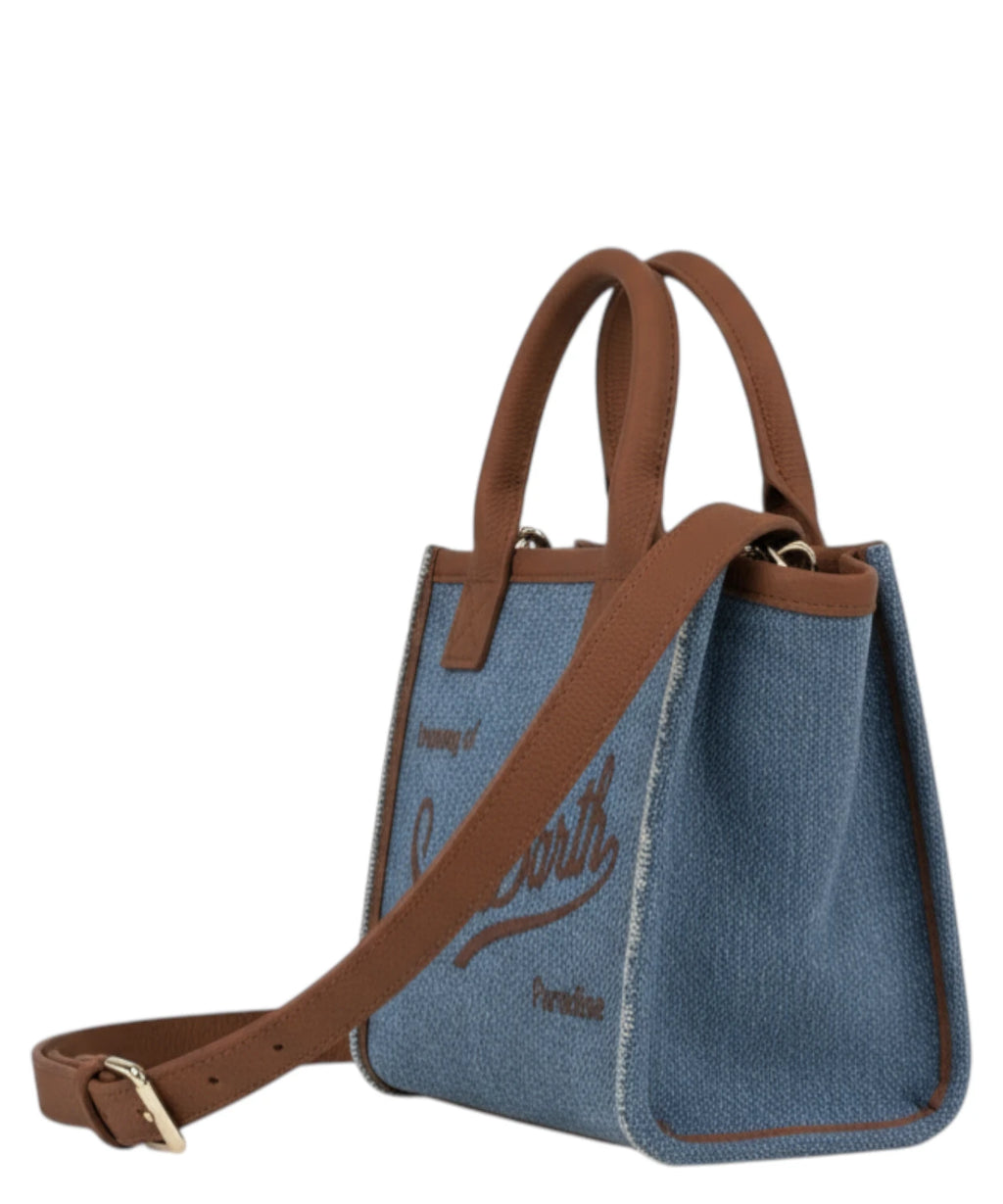 MC2 Saint Barth Mini Denim Vanity Bag with Shoulder Strap