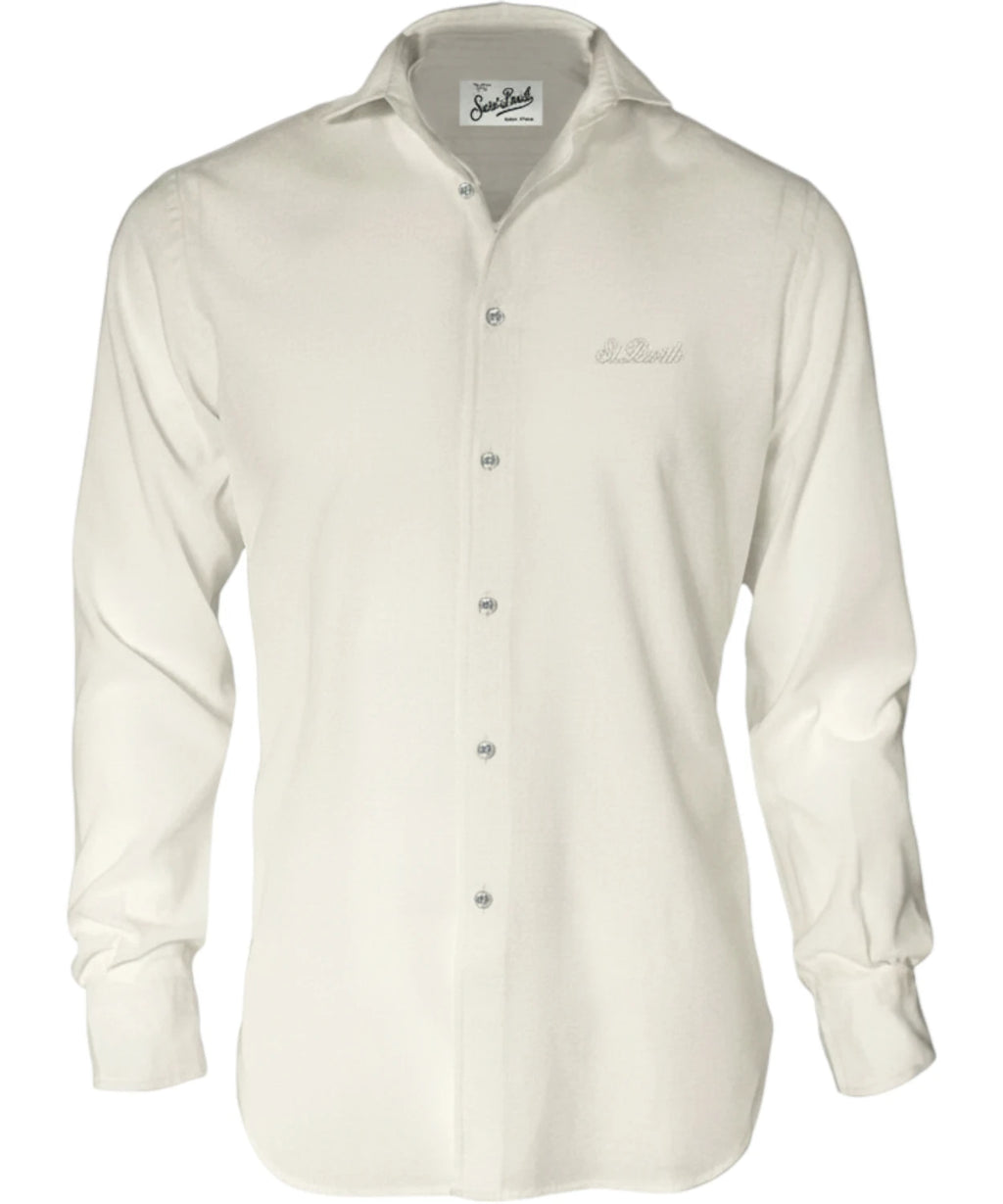 Men's MC2 Saint Barth Shirt with Embroidered Logo