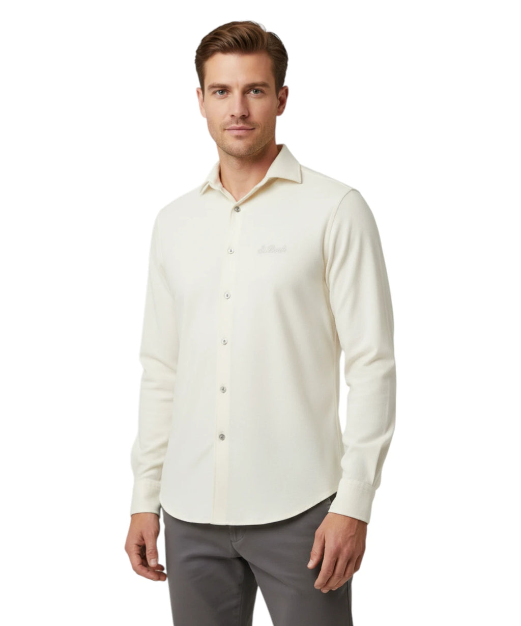 Men's MC2 Saint Barth Shirt with Embroidered Logo