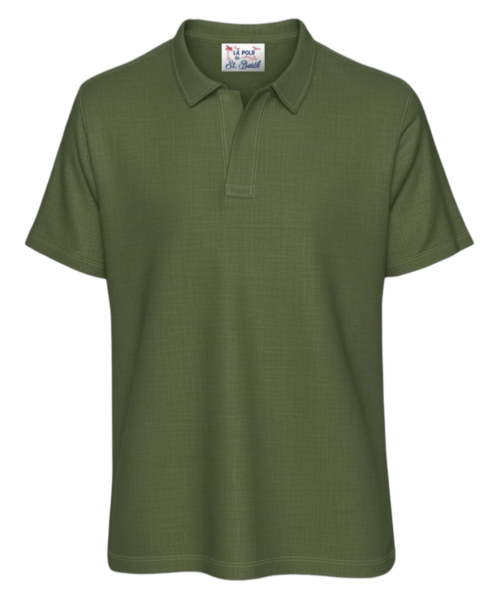 Men's MC2 Saint Barth Linen Polo Shirt