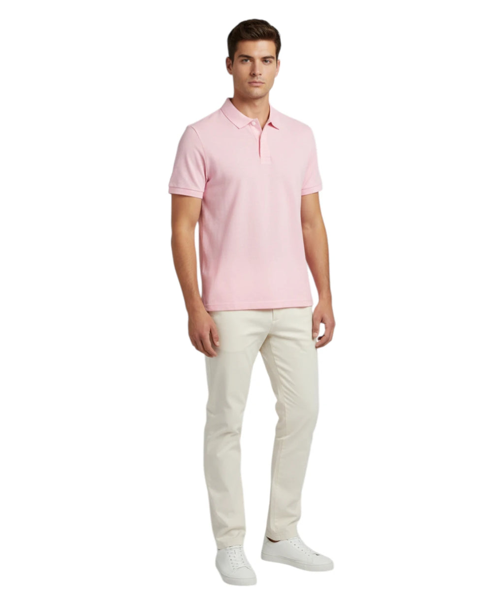 Pánské polo MC2 Saint Barth z lnu