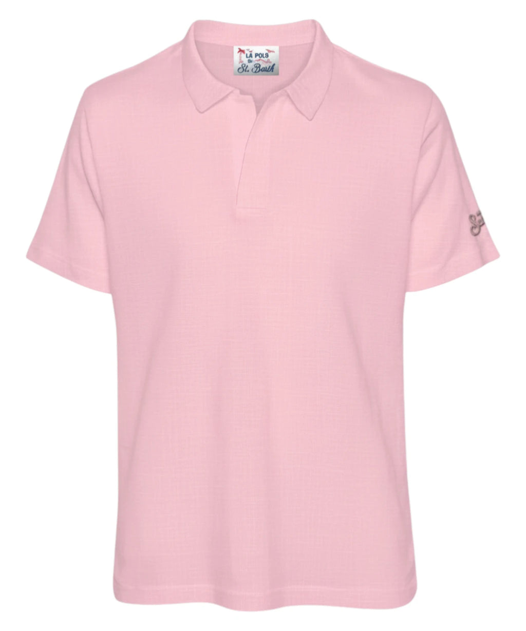 Pánské polo MC2 Saint Barth z lnu