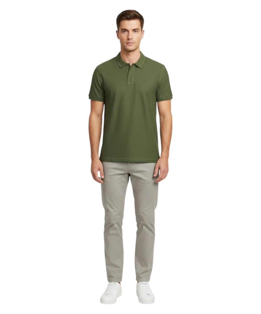 Men's MC2 Saint Barth Linen Polo Shirt