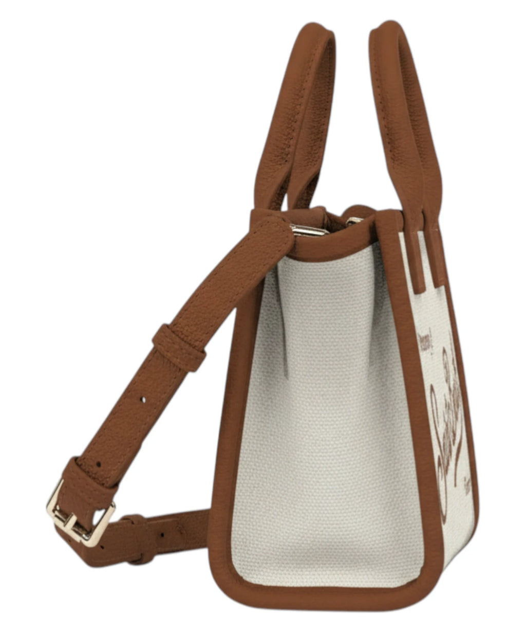 MC2 Saint Barth Women's Vanity Mini Canvas Bag with Shoulder Strap