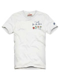 Men's Portofino T-Shirt with Embroidery MC2 Saint Barth