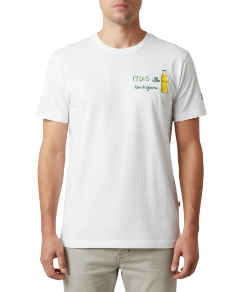 Men's Portofino T-Shirt with Embroidery MC2 Saint Barth