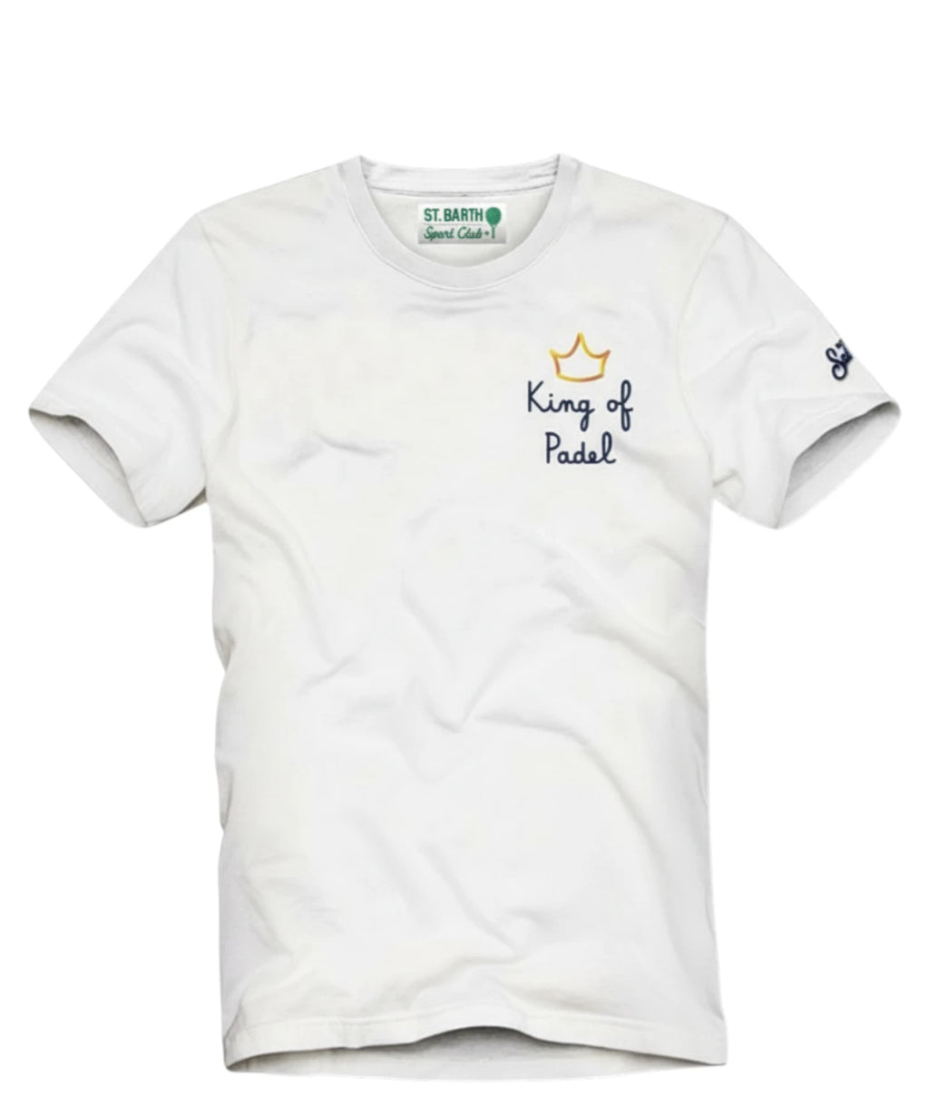 MC2 Saint Barth Men's Portofino T-Shirt with Embroidery