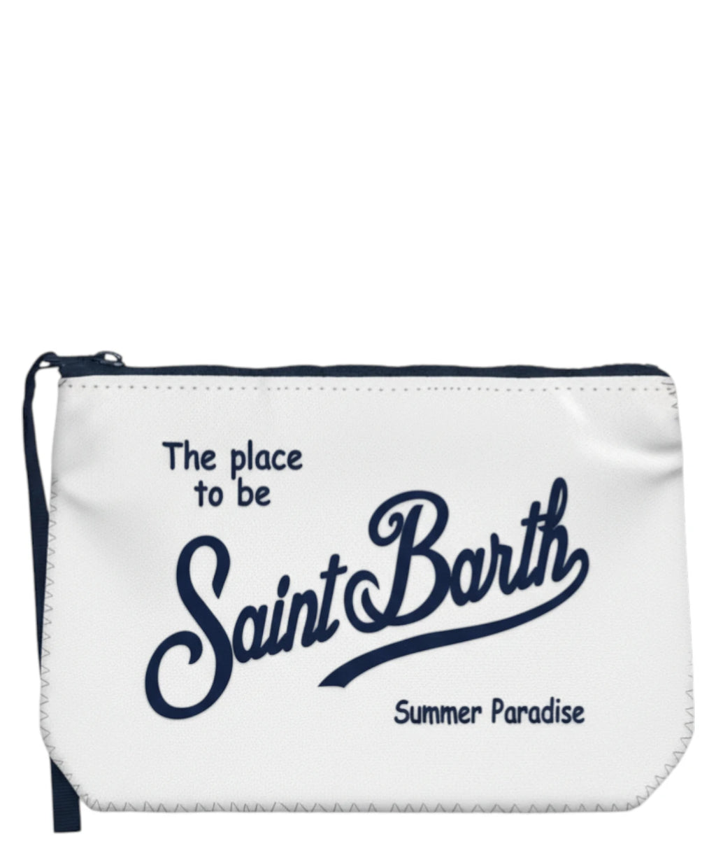 Aline MC2 Saint Barth Nylon Clutch with Logo