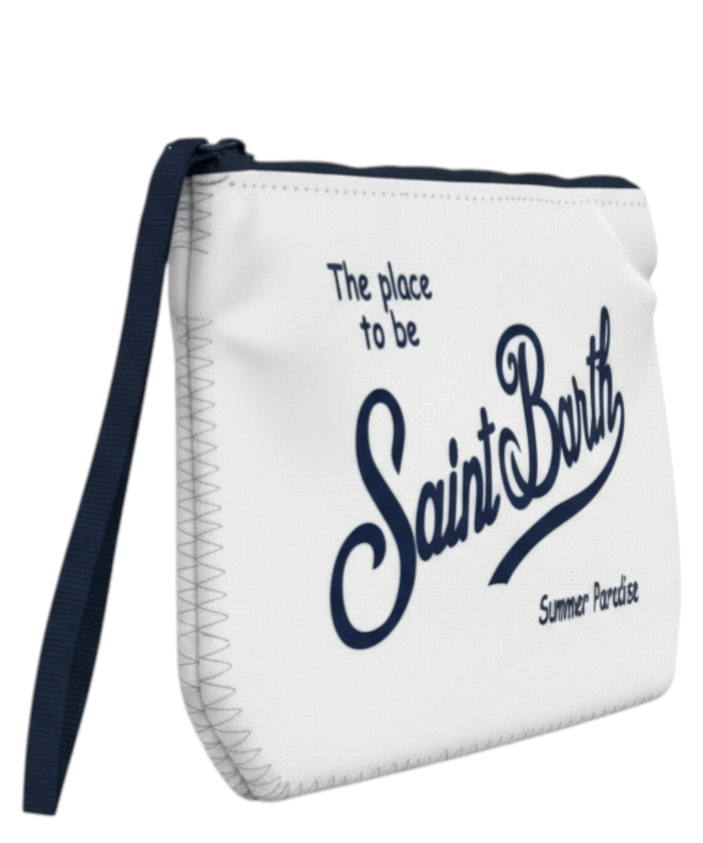 Aline MC2 Saint Barth Nylon Clutch with Logo