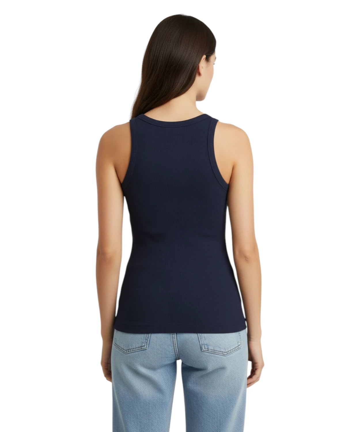 Canotta Pinko Blue Lagoon con logo elegante