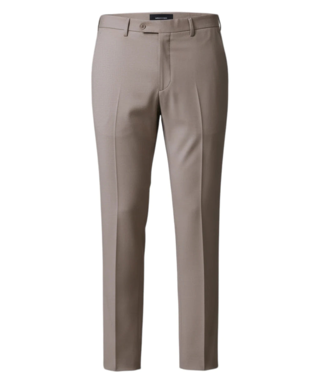 Men's Beige Cool Stretch Wool Suit by Manuel Ritz