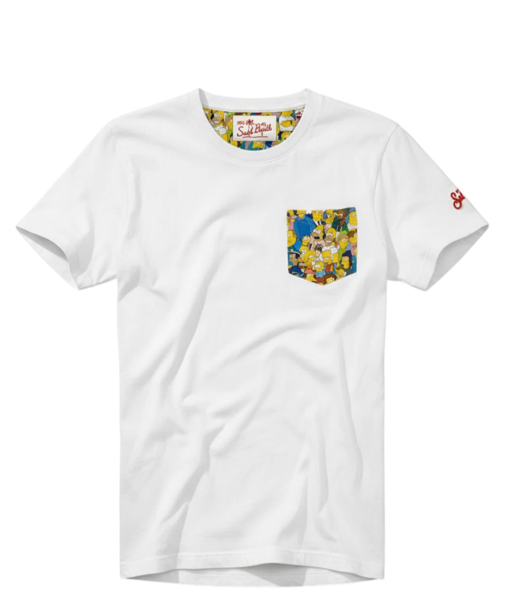 T-shirt til mænd MC2 Saint Barth Simpson i bomuld